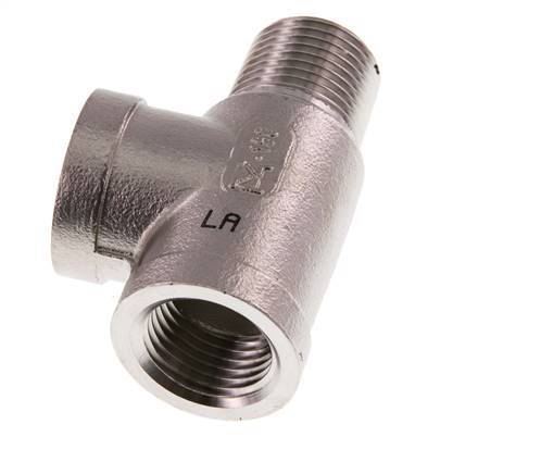 R 1/2'' x Rp 1/2'' M/F Stainless steel Tee 16 Bar