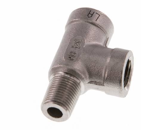 R 1/8'' x Rp 1/8'' M/F Stainless steel Tee 16 Bar [2 Pieces]