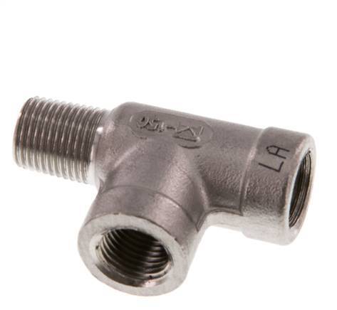 R 1/8'' x Rp 1/8'' M/F Stainless steel Tee 16 Bar [2 Pieces]