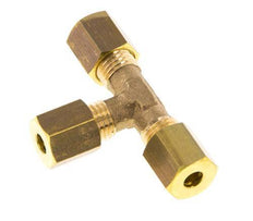 4mm Brass Tee Compression Fitting 150 Bar DIN EN 1254-2