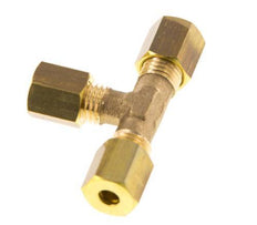 4mm Brass Tee Compression Fitting 150 Bar DIN EN 1254-2