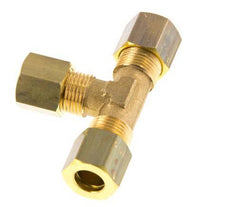 8mm Brass Tee Compression Fitting 135 Bar DIN EN 1254-2