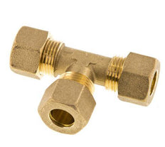 12mm Brass Tee Compression Fitting 75 Bar DIN EN 1254-2
