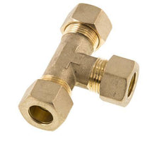 14mm Brass Tee Compression Fitting 89 Bar DIN EN 1254-2