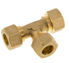 16mm Brass Tee Compression Fitting 76 Bar DIN EN 1254-2