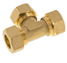 22mm Brass Tee Compression Fitting 54 Bar DIN EN 1254-2