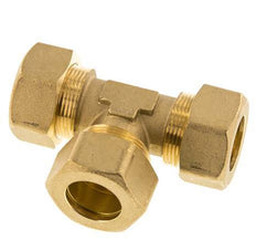 22mm Brass Tee Compression Fitting 54 Bar DIN EN 1254-2