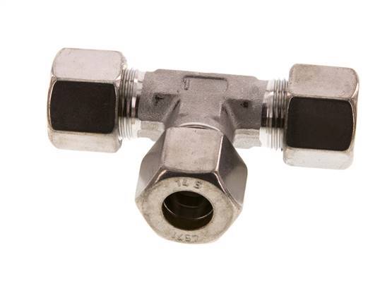 14S Stainless steel Tee Compression Fitting 630 Bar DIN 2353