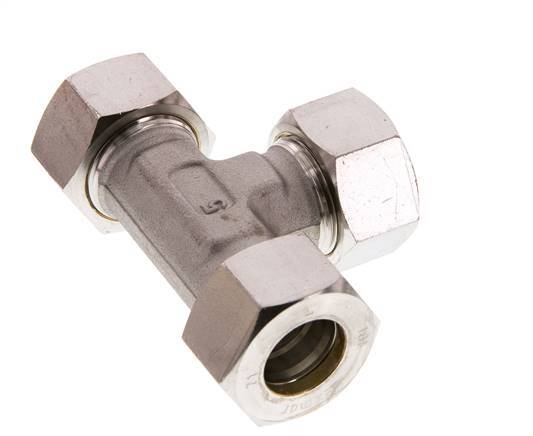 18L Stainless steel Tee Compression Fitting 315 Bar DIN 2353