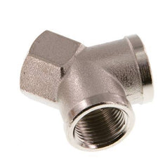 G 3/8'' Nickel plated Brass Y-Piece 16 Bar
