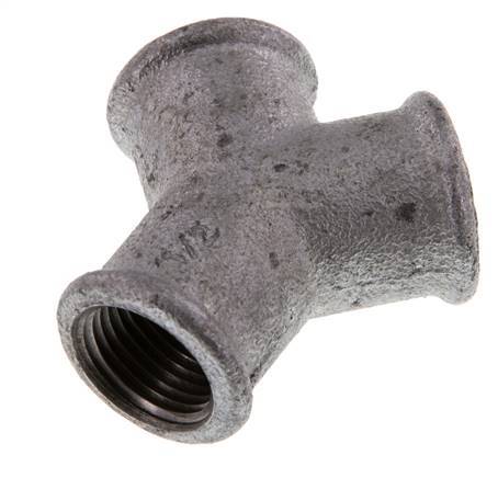 Rp 1/2'' Zinc plated Cast iron Y-Piece 25 Bar