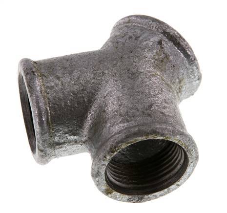 Rp 3/4'' Zinc plated Cast iron Y-Piece 25 Bar