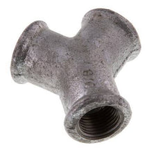 Rp 3/8'' Zinc plated Cast iron Y-Piece 25 Bar