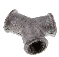 Rp 3/8'' Zinc plated Cast iron Y-Piece 25 Bar