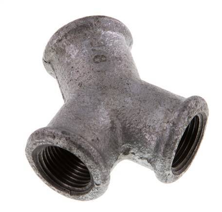 Rp 3/8'' Zinc plated Cast iron Y-Piece 25 Bar