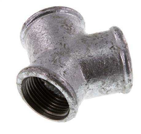Rp 1'' Zinc plated Cast iron Y-Piece 25 Bar
