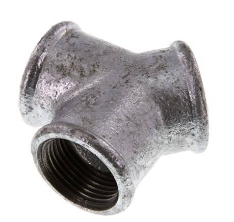 Rp 1'' Zinc plated Cast iron Y-Piece 25 Bar