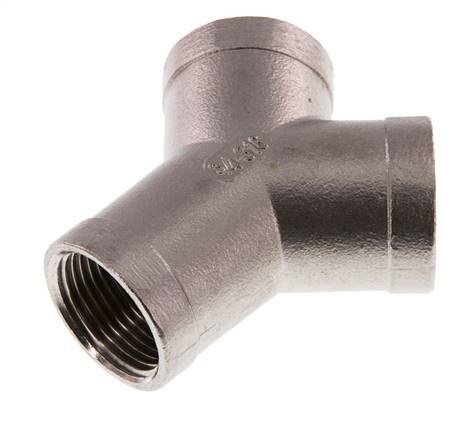 Rp 3/4'' Stainless steel Y-Piece 16 Bar