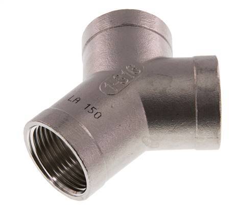 Rp 1'' Stainless steel Y-Piece 16 Bar