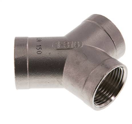 Rp 1'' Stainless steel Y-Piece 16 Bar