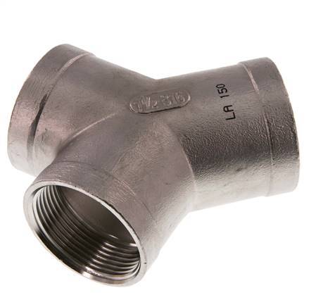 Rp 1 1/2'' Stainless steel Y-Piece 16 Bar