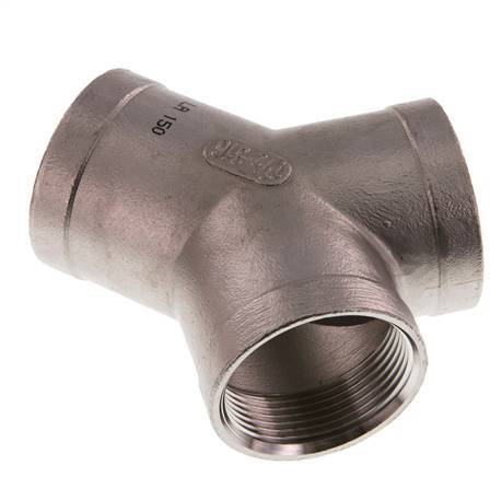 Rp 1 1/2'' Stainless steel Y-Piece 16 Bar