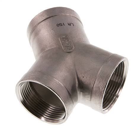Rp 1 1/2'' Stainless steel Y-Piece 16 Bar
