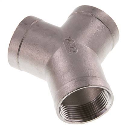 Rp 1 1/4'' Stainless steel Y-Piece 16 Bar