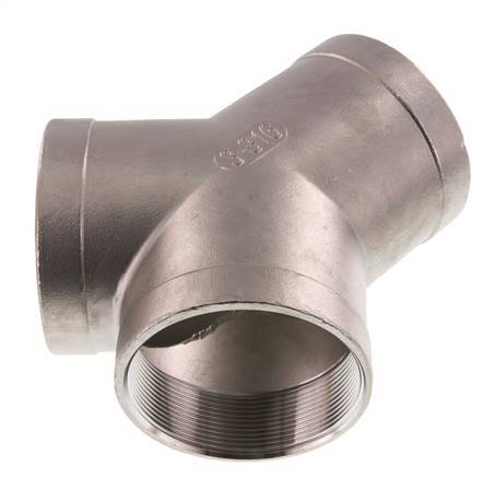 Rp 3'' Stainless steel Y-Piece 16 Bar