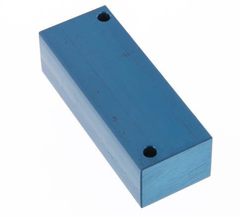 4xG 1/2'' Aluminium Distributor Block One-sided 16 Bar