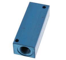 4xG 1/2'' Aluminium Distributor Block One-sided 16 Bar