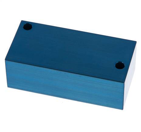 4xG 3/8'' Aluminium Distributor Block One-sided 16 Bar