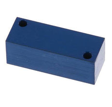 4xM5 Aluminium Distributor Block One-sided 16 Bar