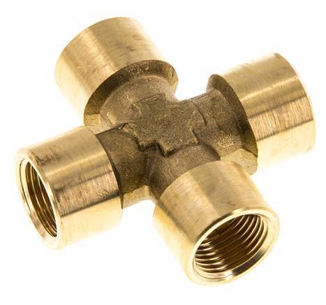 G 3/8'' Female Brass Cross 16 Bar