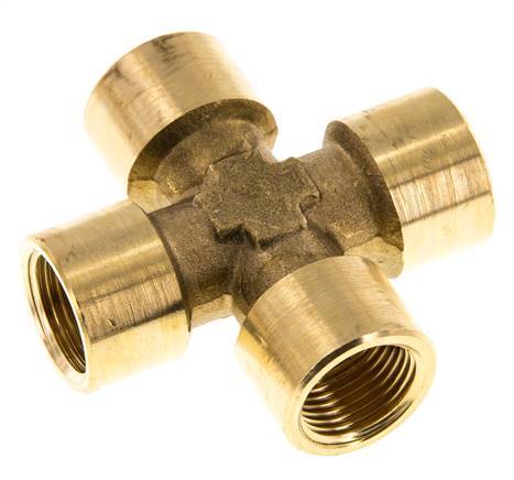 G 3/8'' Female Brass Cross 16 Bar