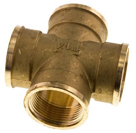 G 1 1/4'' Female Brass Cross 16 Bar