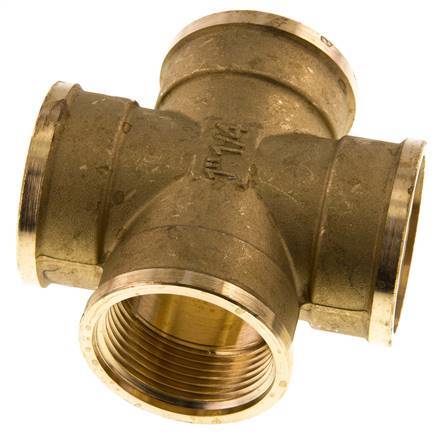 G 1 1/4'' Female Brass Cross 16 Bar