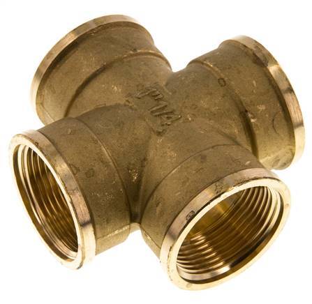 G 1 1/4'' Female Brass Cross 16 Bar