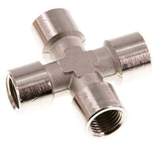 G 1/4'' FemaleNickel plated Brass Cross 16 Bar