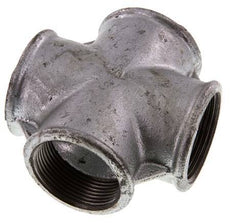 Rp 1 1/2'' Female Zinc plated Cast iron Cross 25 Bar