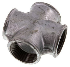 Rp 1 1/2'' Female Zinc plated Cast iron Cross 25 Bar