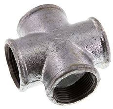 Rp 1 1/4'' Female Zinc plated Cast iron Cross 25 Bar