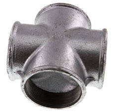 Rp 2 1/2'' Female Zinc plated Cast iron Cross 25 Bar