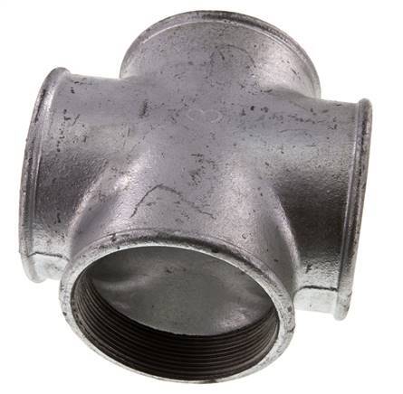 Rp 3'' Female Zinc plated Cast iron Cross 25 Bar