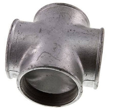 Rp 3'' Female Zinc plated Cast iron Cross 25 Bar