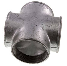 Rp 3'' Female Zinc plated Cast iron Cross 25 Bar