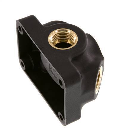 G 1/2'' Plastic Wall Mounted 4-way Air Junction without through-hole 15 Bar