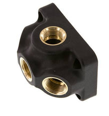 G 1/2'' Plastic Wall Mounted 4-way Air Junction without through-hole 15 Bar