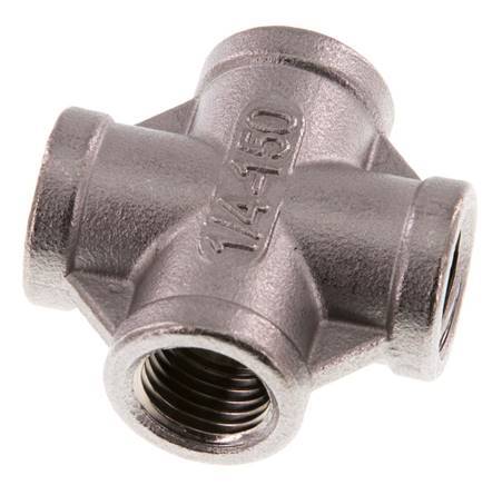 Rp 1/4'' Female Stainless steel Cross 16 Bar
