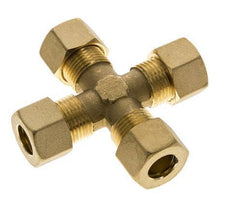 12mm Brass Cross Compression Fitting DIN EN 1254-2